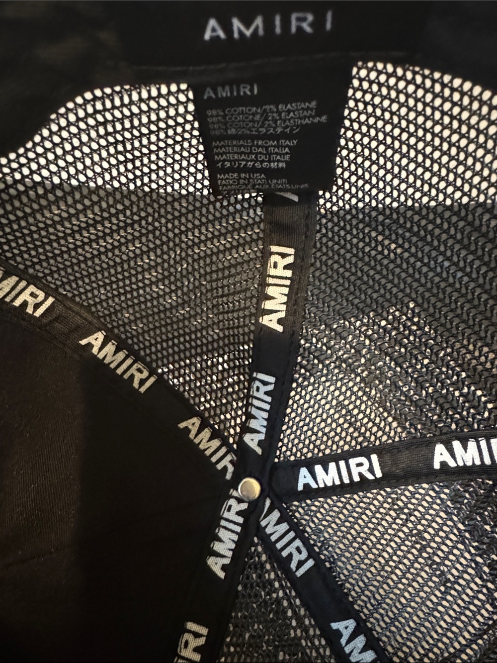 Amiri Black Trucker Cap - Picture 4 of 5